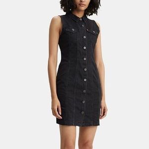 Levi’s Black Denim Sleeveless Aubrey Dress | Small